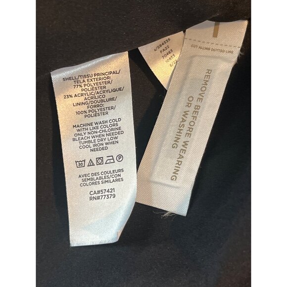 Ann Taylor Womens Black & White Tweed Fringed Button-Front Blazer Size 8 NWT - Picture 5 of 9